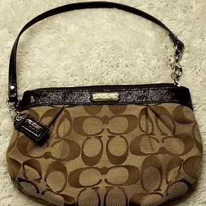 Coach Jacquard Wristlet